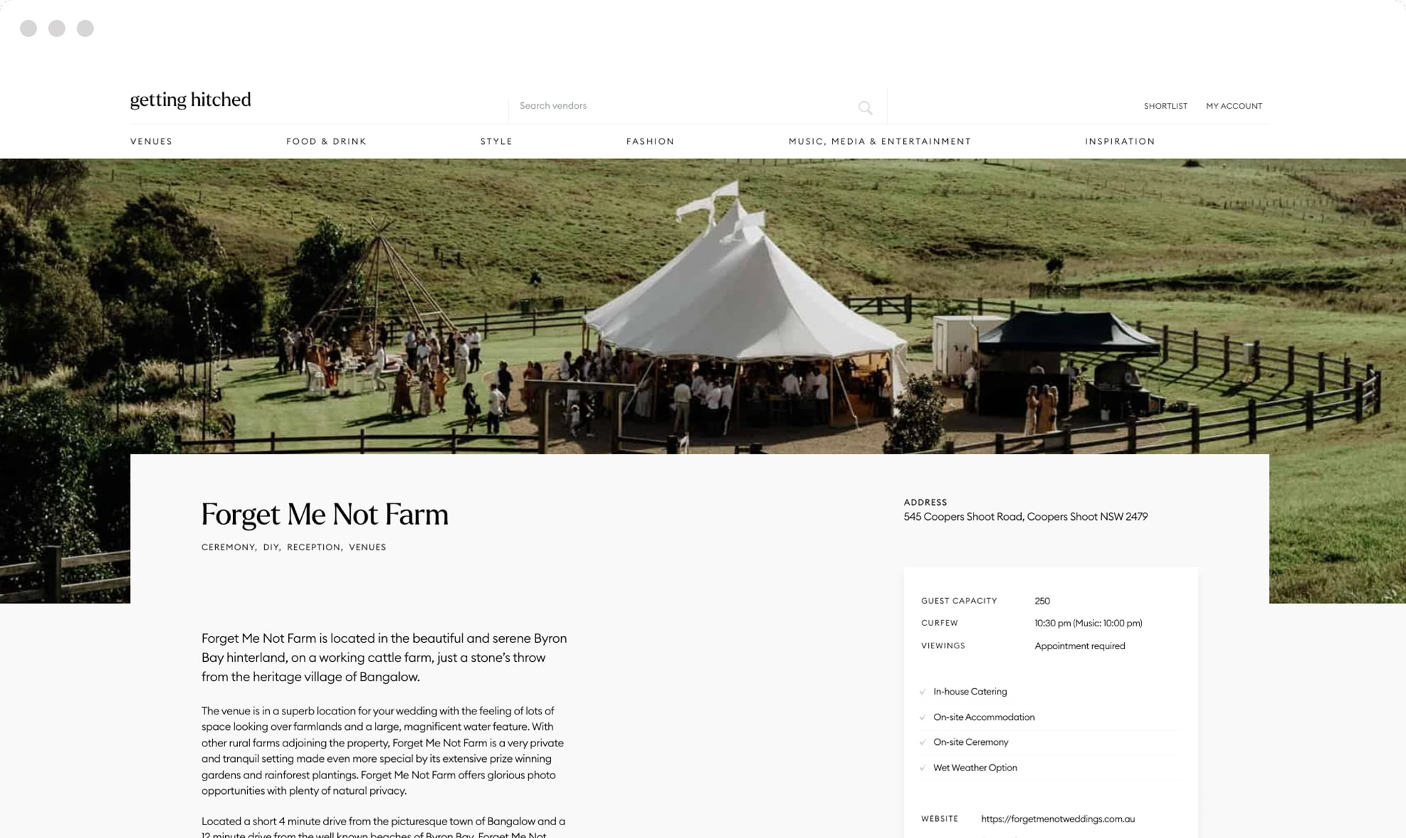 Getting Hitched, Join Australia's newest wedding directory today.