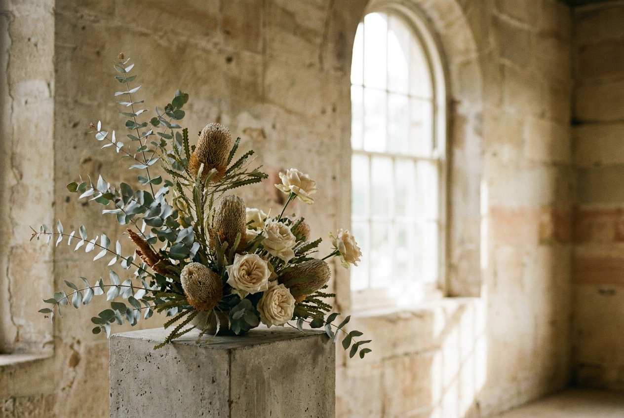 Sculptural Stems and Native Blooms: The New Language of Wedding Flowers